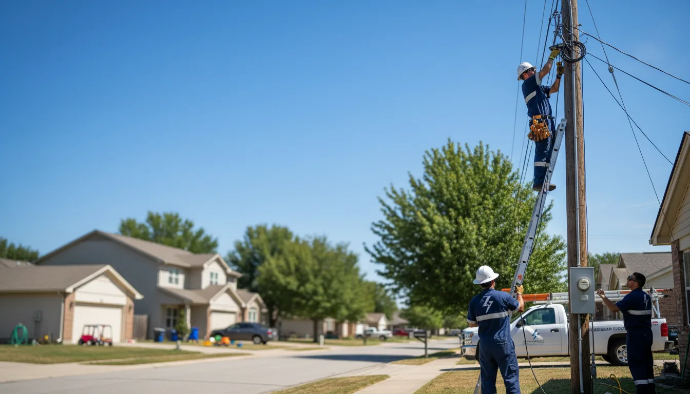 Residential electrician providing installation services in Taneyville, MO